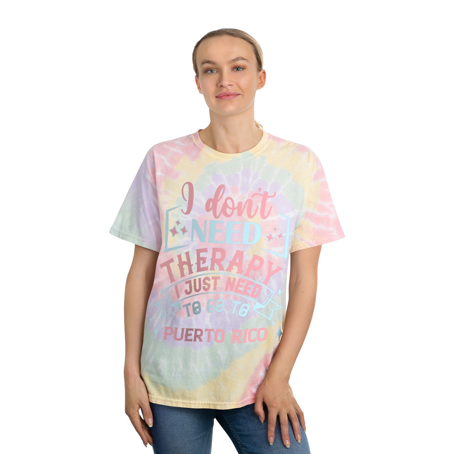 Puerto Rico Tie-Dye Tee, Spiral