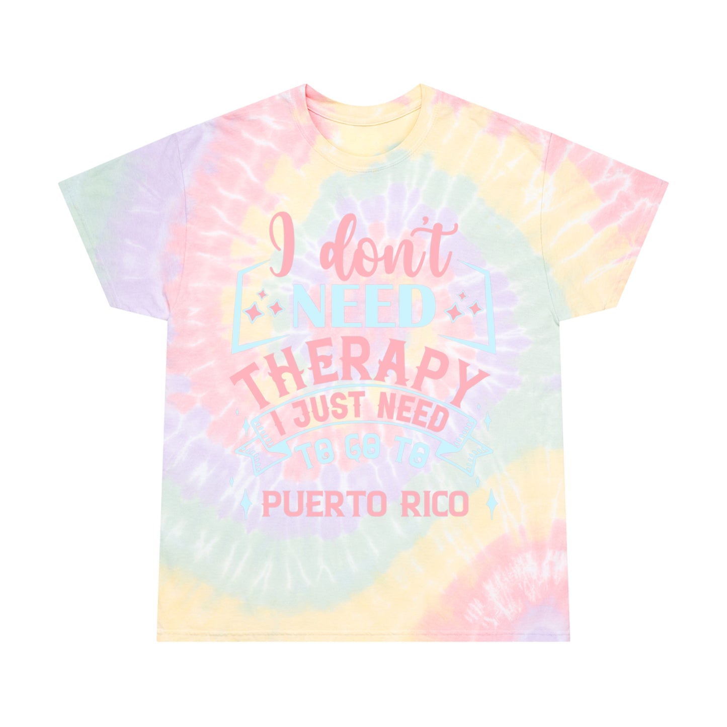 Puerto Rico Tie-Dye Tee, Spiral
