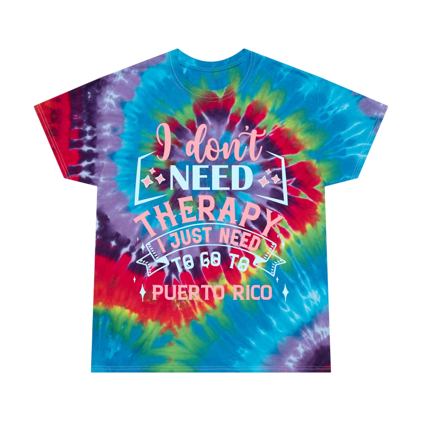 Puerto Rico Tie-Dye Tee, Spiral