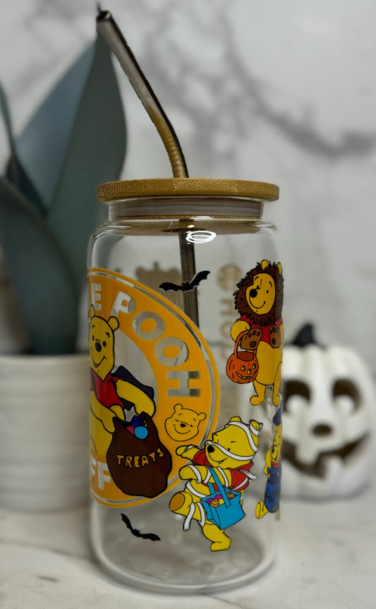 Costume Pooh Glass Cup