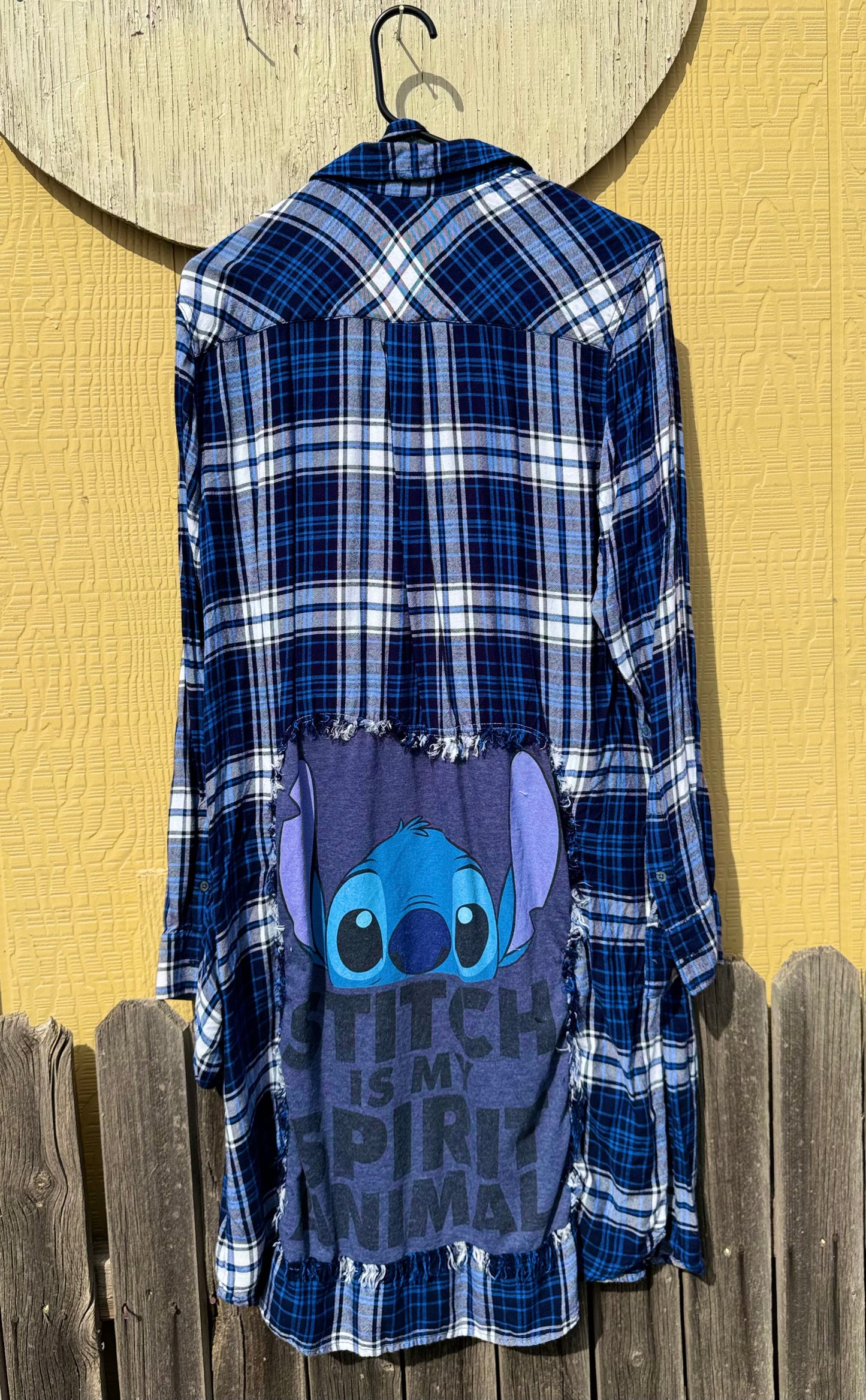 Stitch Flannel Dress w/ Belt (Medium)