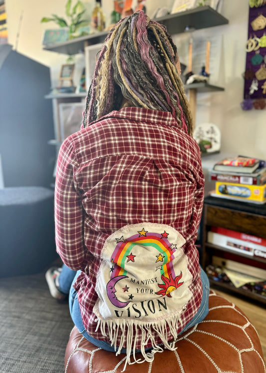 Manifest Your Vision Flannel (Small)