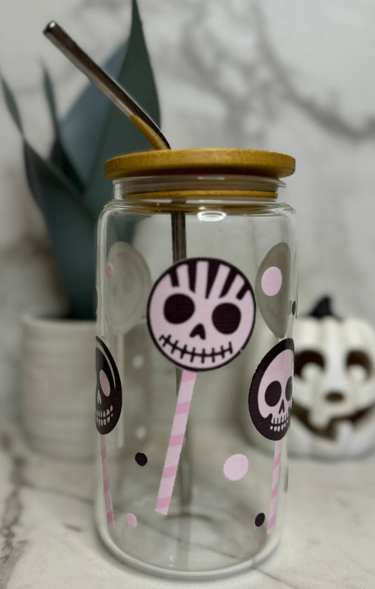 Spooky Candy Glass Cup