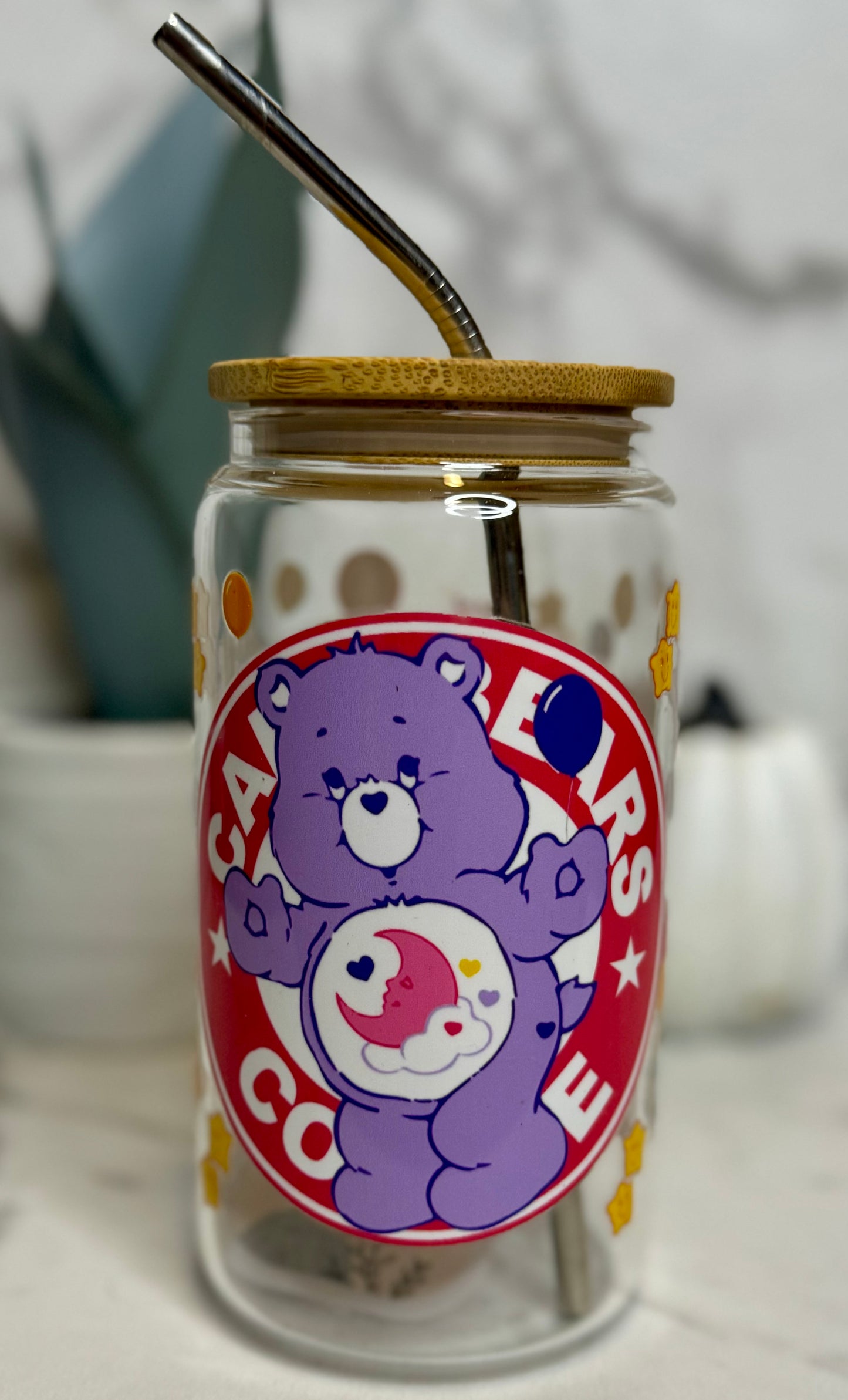 Care Bear Starbucks Glass Cup