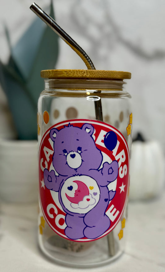 Care Bear Starbucks Glass Cup